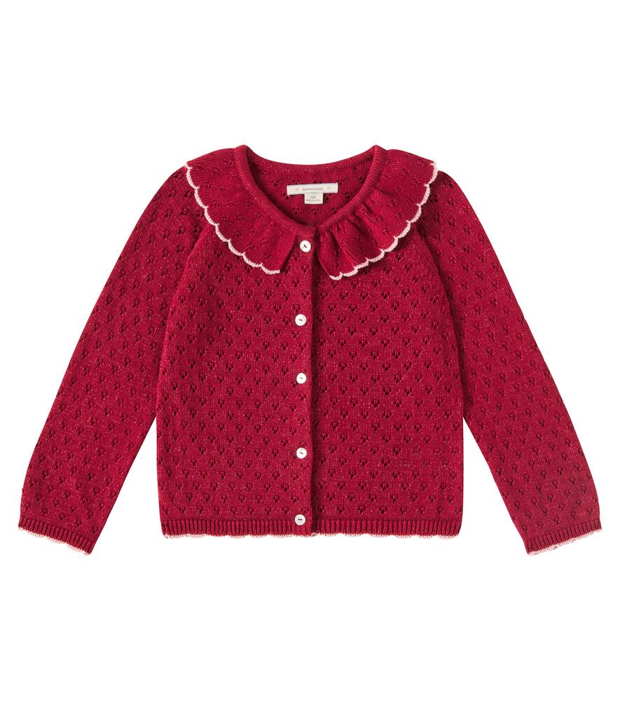 Konges Sløjd Holiday lamé wool-blend cardigan