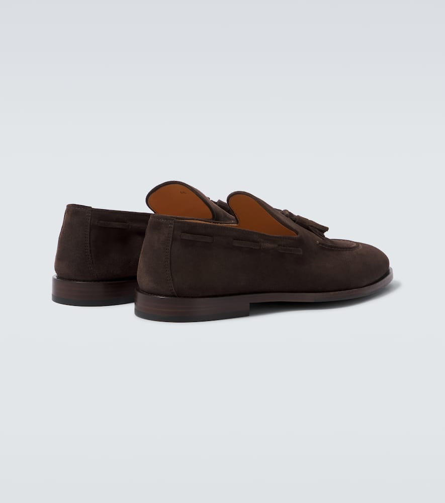 Brunello Cucinelli Suede Loafers In Brown