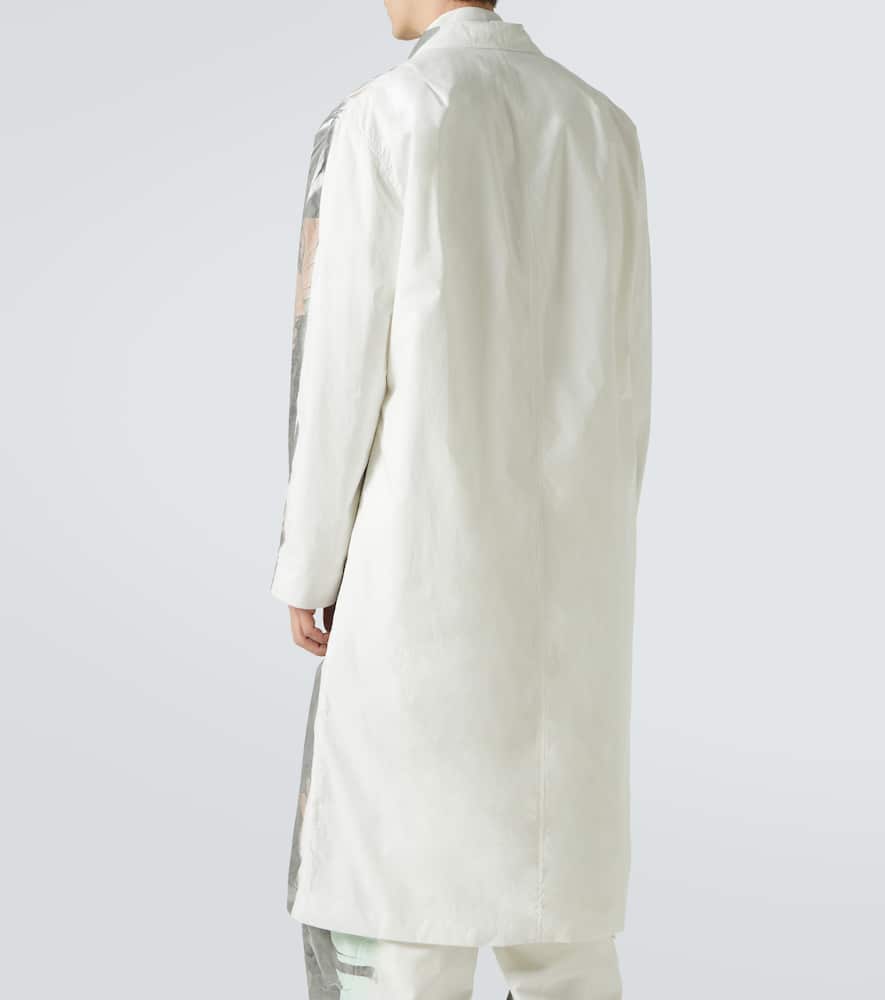 Dries Van Noten Mens Dessin D Reuben Double-breasted Floral-print Cotton Coat