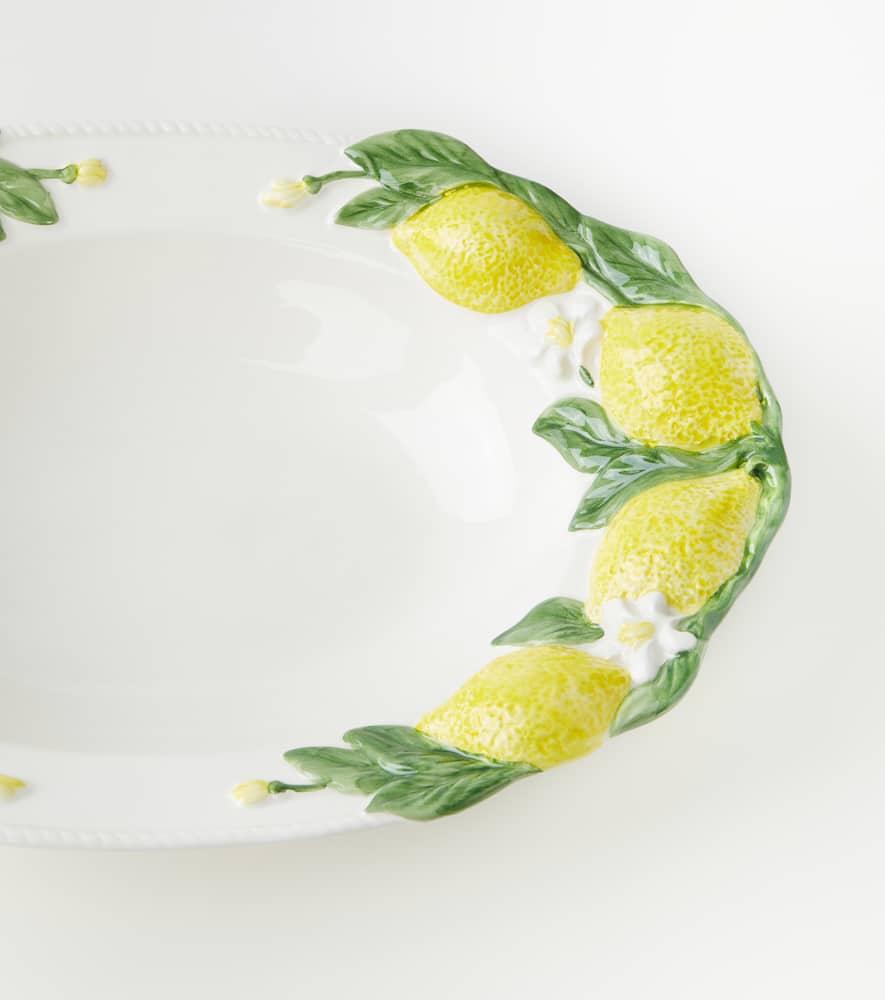 LES-OTTOMANS LEMON CERAMIC PLATTER