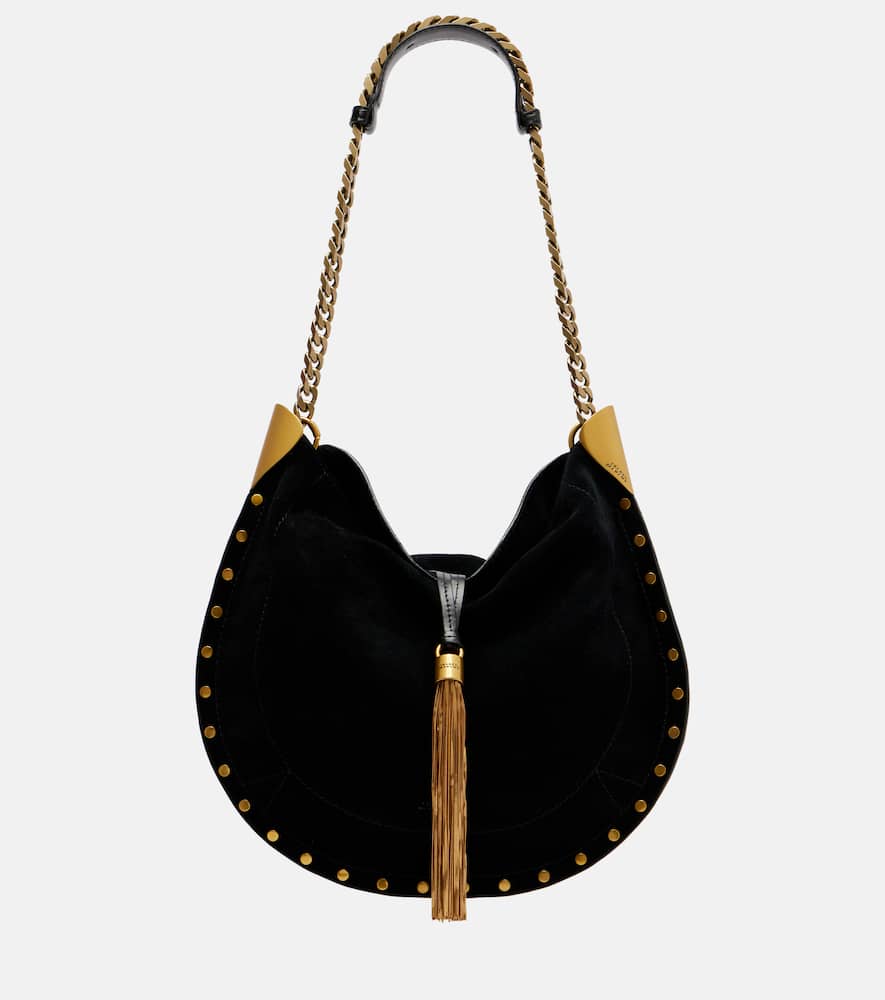 Oskan Medium suede shoulder bag