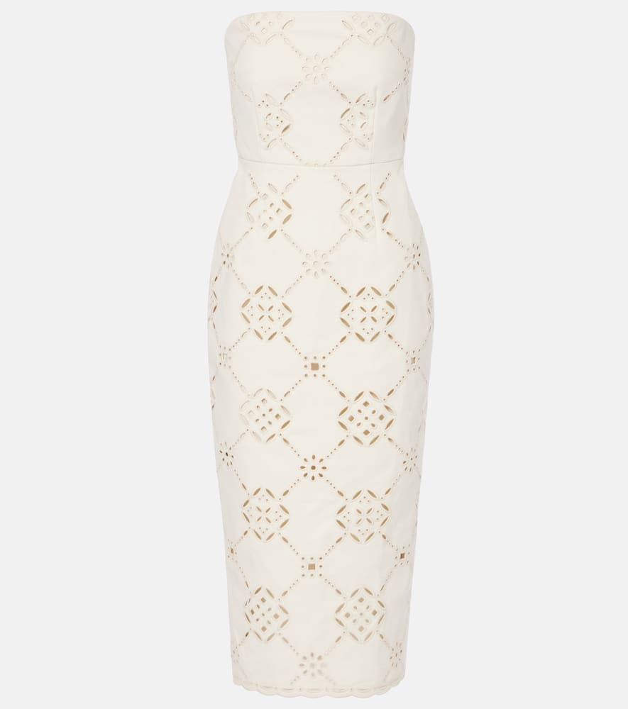 Nettia embroidered cotton midi dress