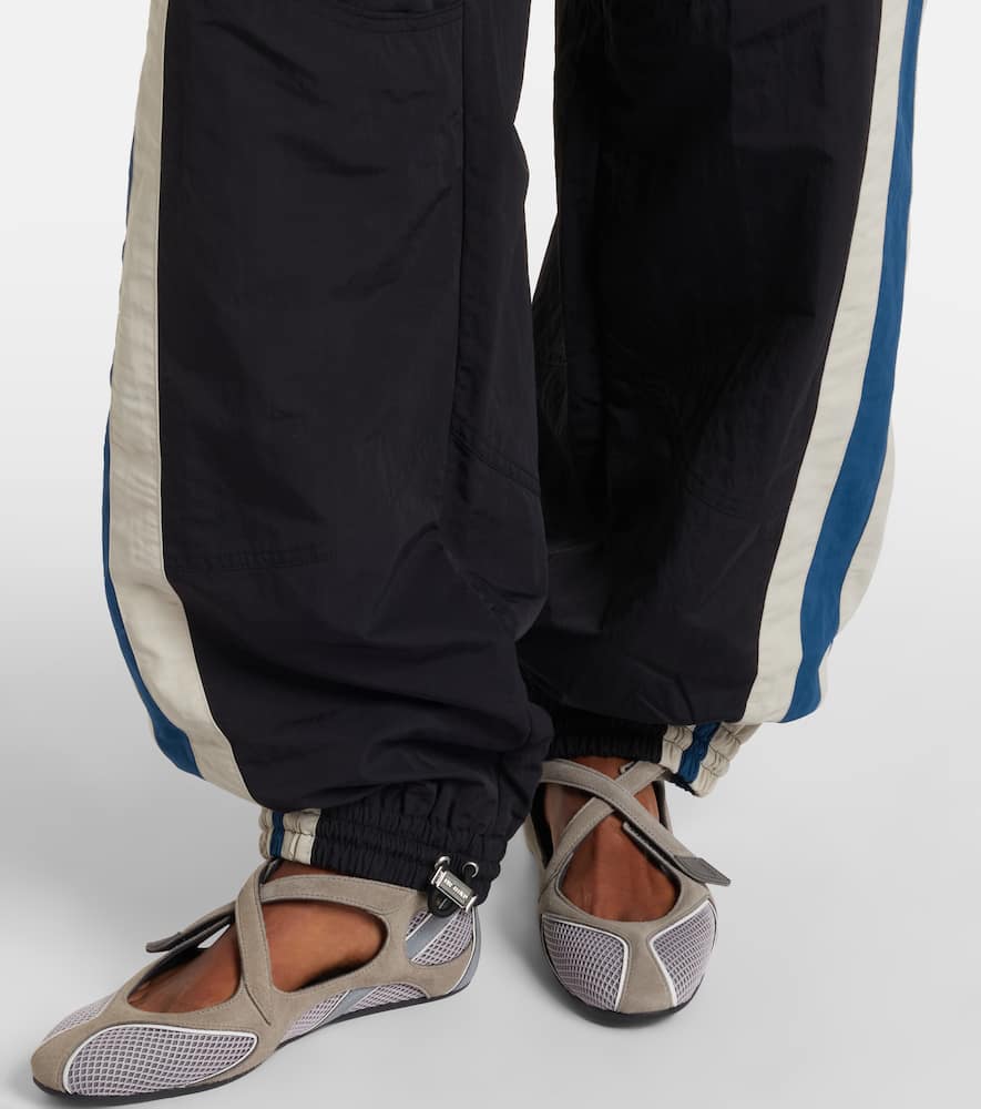 Attico Panelled Drawstring Trousers In Multi
