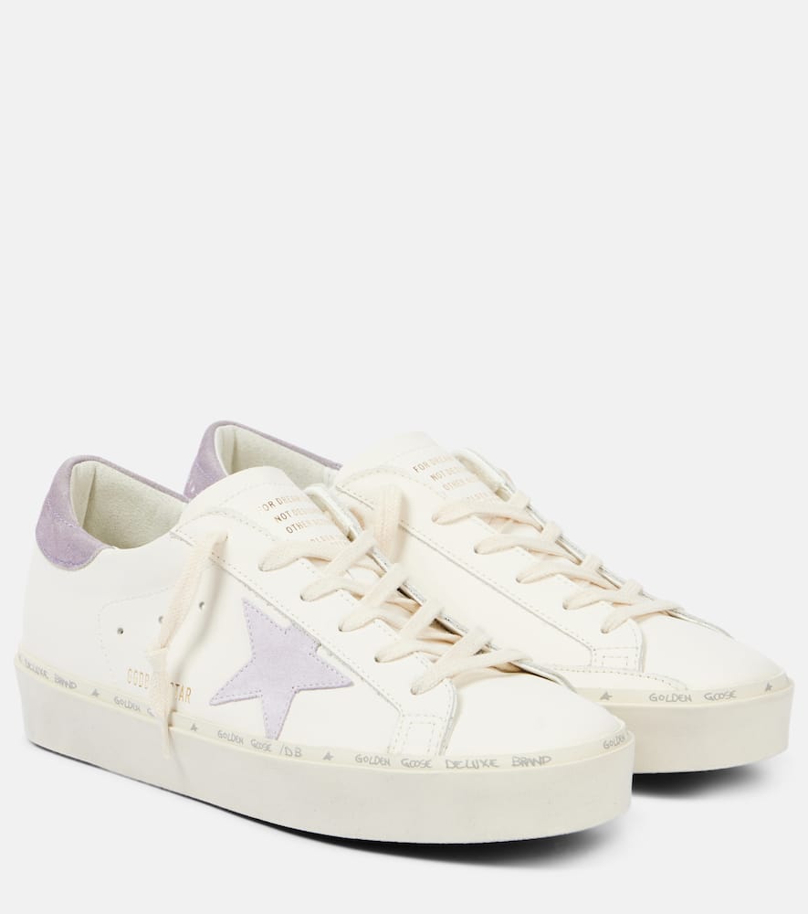 Golden Goose Sneakers Hi Star Classic In Pelle Bianca Donna