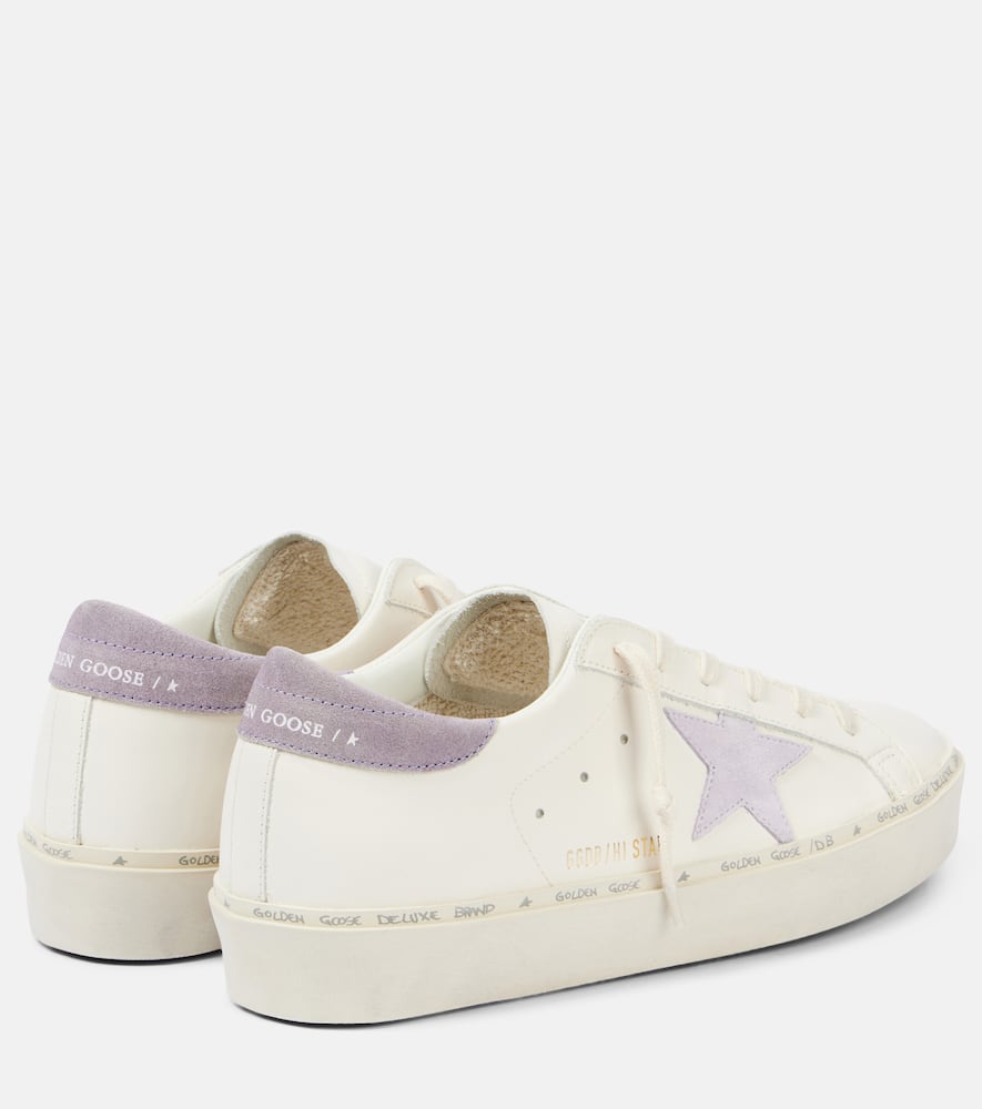 Golden Goose Sneakers Hi Star Classic In Pelle Bianca Donna