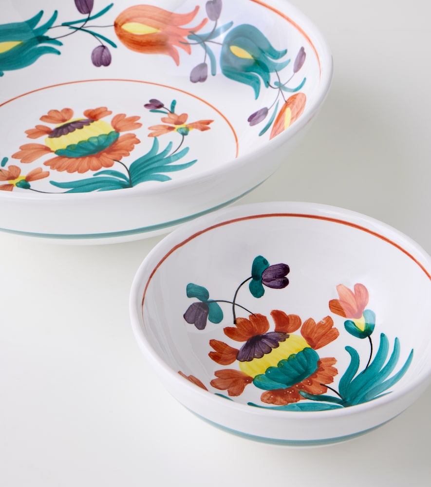  Cabana Cabana Lia Floral Ceramic Bowl 