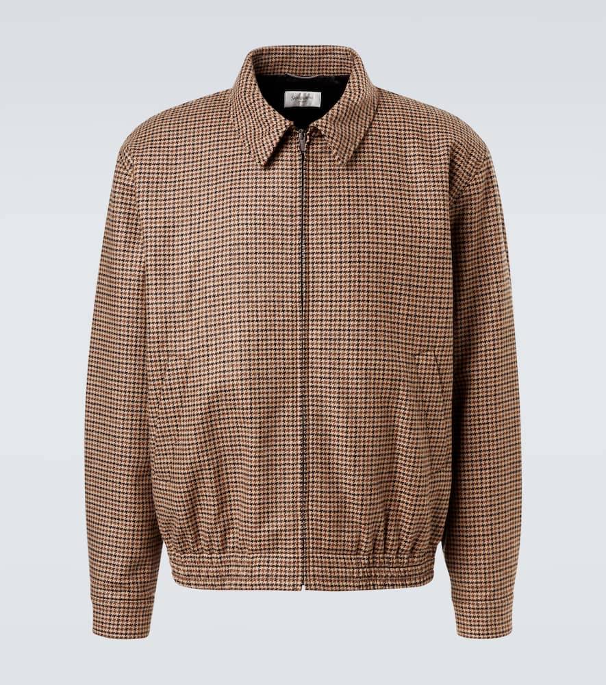 Houndstooth blouson