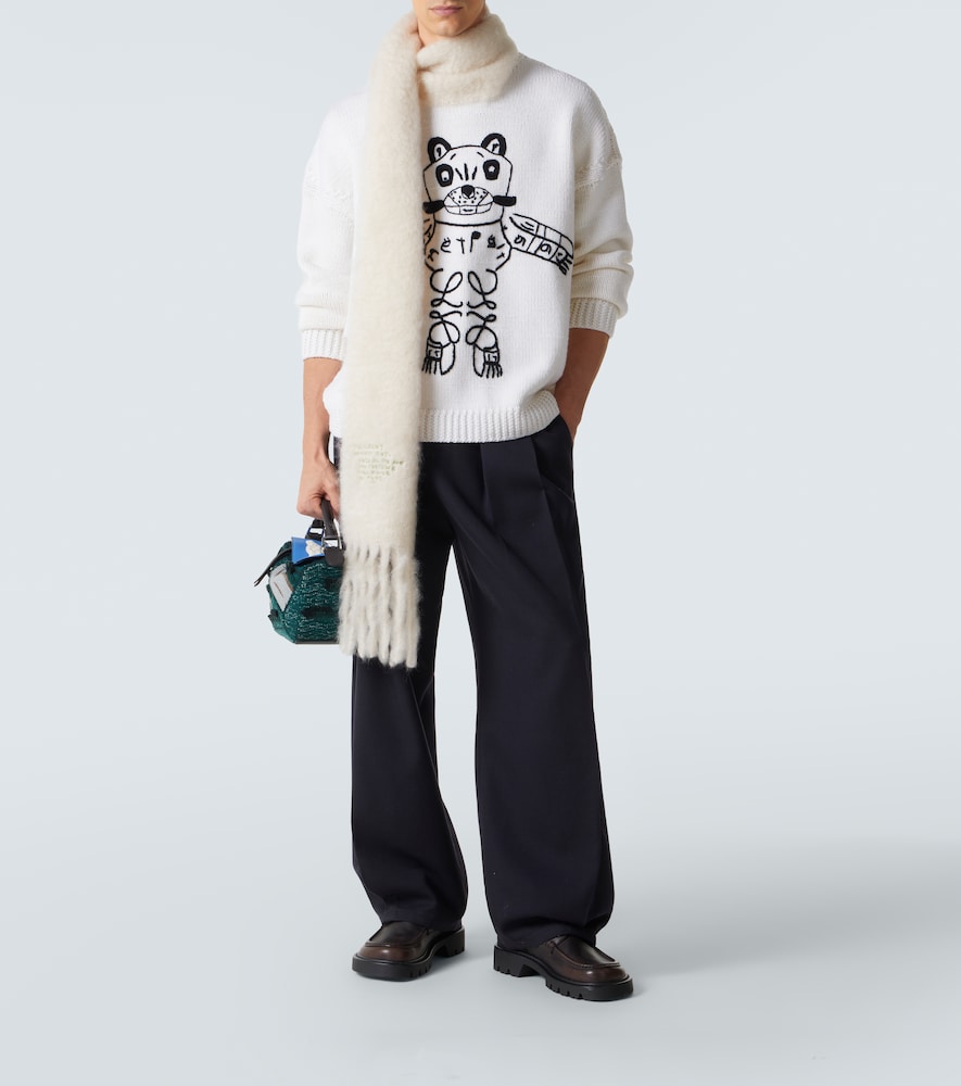  Loewe Loewe X Louis Wain Bestickter Pullover Aus Wolle 