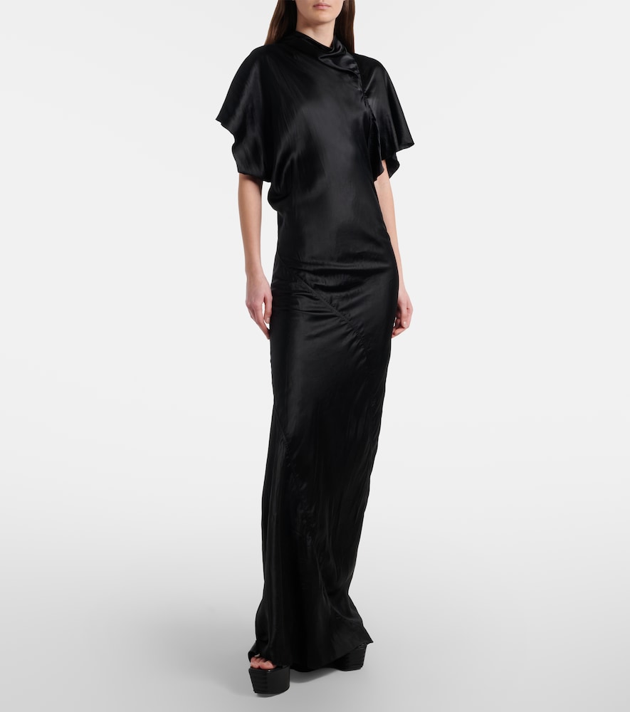  Rick Owens Rick Owens Robe Seb Aus Satin 