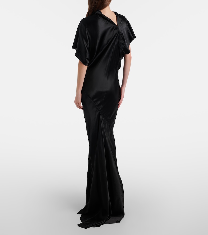  Rick Owens Rick Owens Robe Seb Aus Satin 