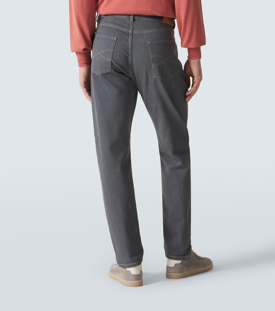  Brunello Cucinelli Brunello Cucinelli Logo Straight Jeans 
