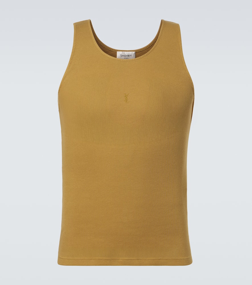 Saint Laurent Cassandre cotton tank top | Thumbnail 6