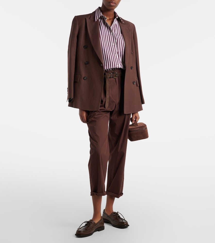  Brunello Cucinelli Brunello Cucinelli Gerade Hose Monili Aus Baumwolle 