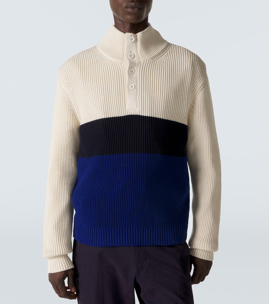  Dunhill Dunhill Pullover In Cotone E Seta Color-block 