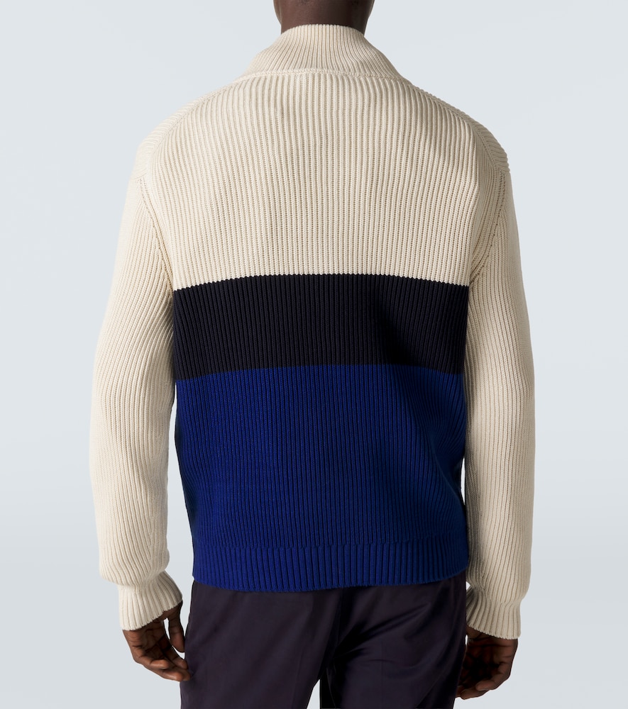  Dunhill Dunhill Pullover In Cotone E Seta Color-block 