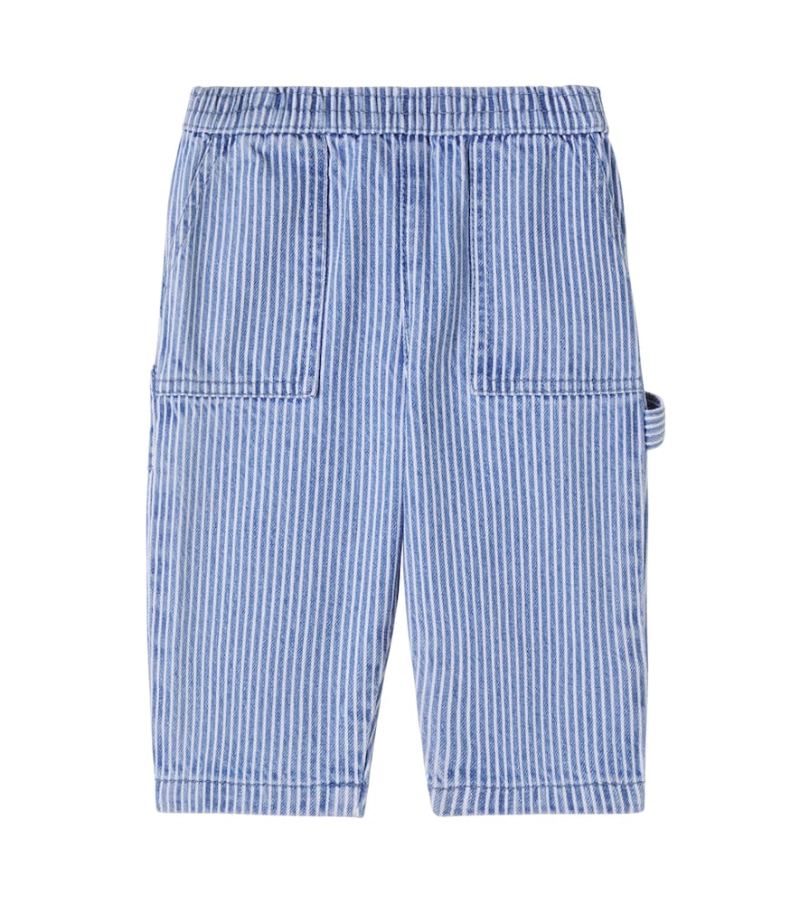 Bonton Baby Ninja Striped Jeans In Blue