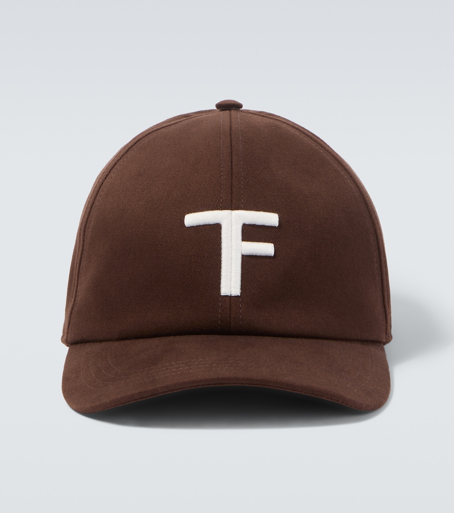 Cappello da baseball in canvas e pelle