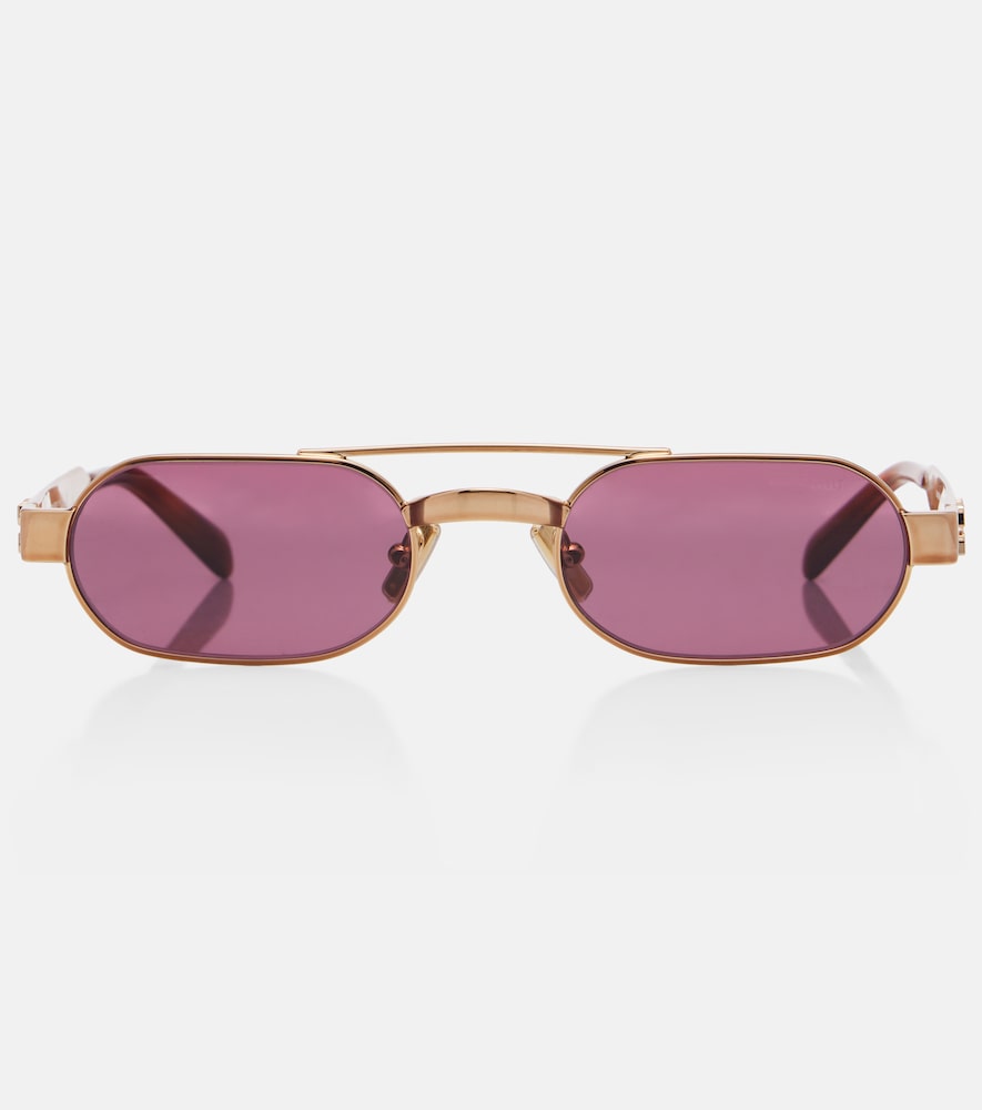 Miu Miu Logo oval sunglasses