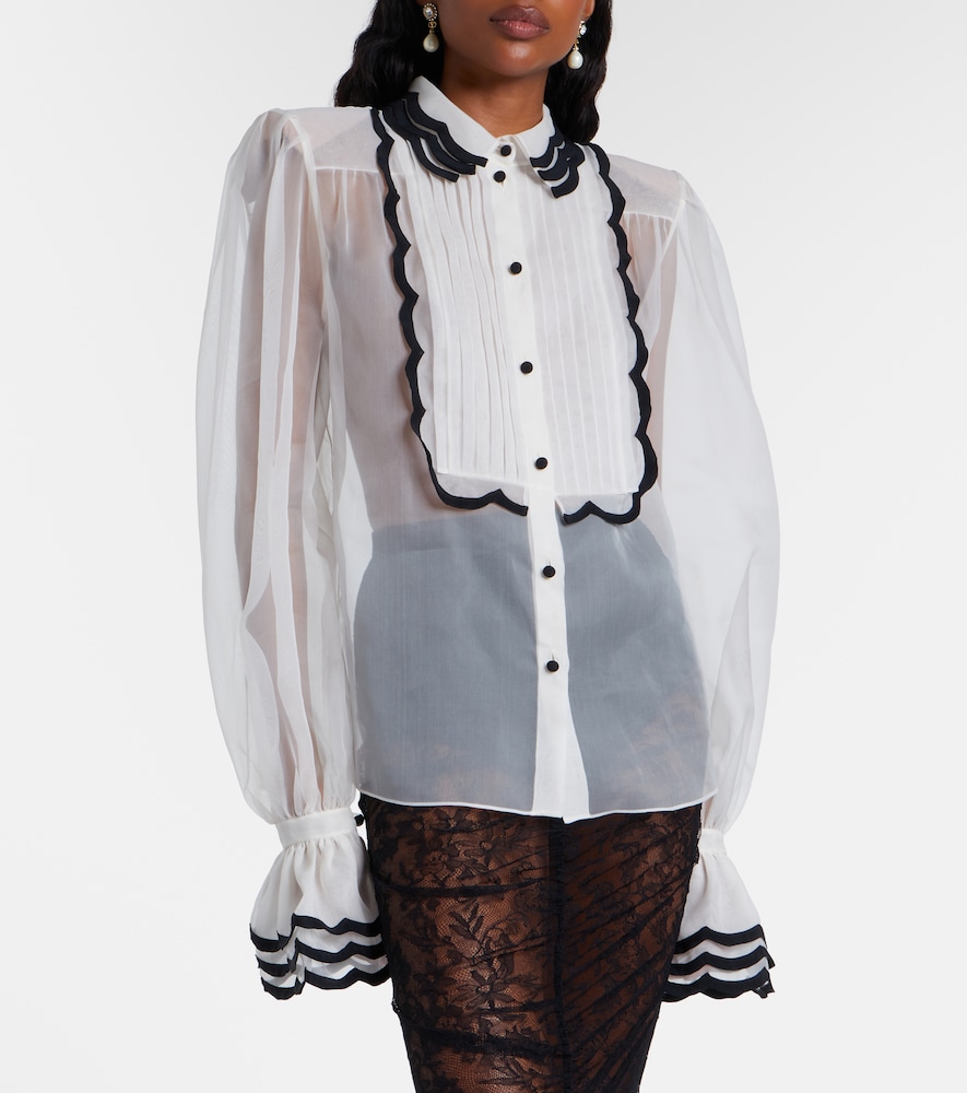 Garavani Sheer Silk Organza Blouse