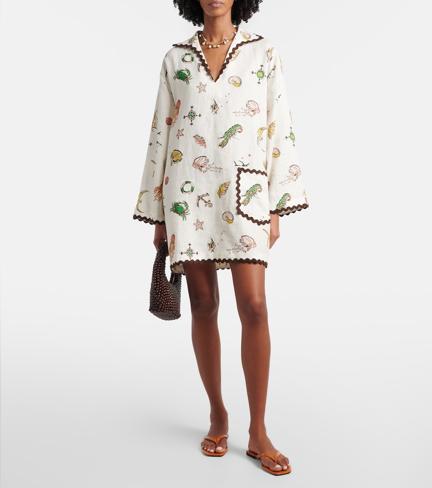  Alemais Alemais Printed Linen Minidress 