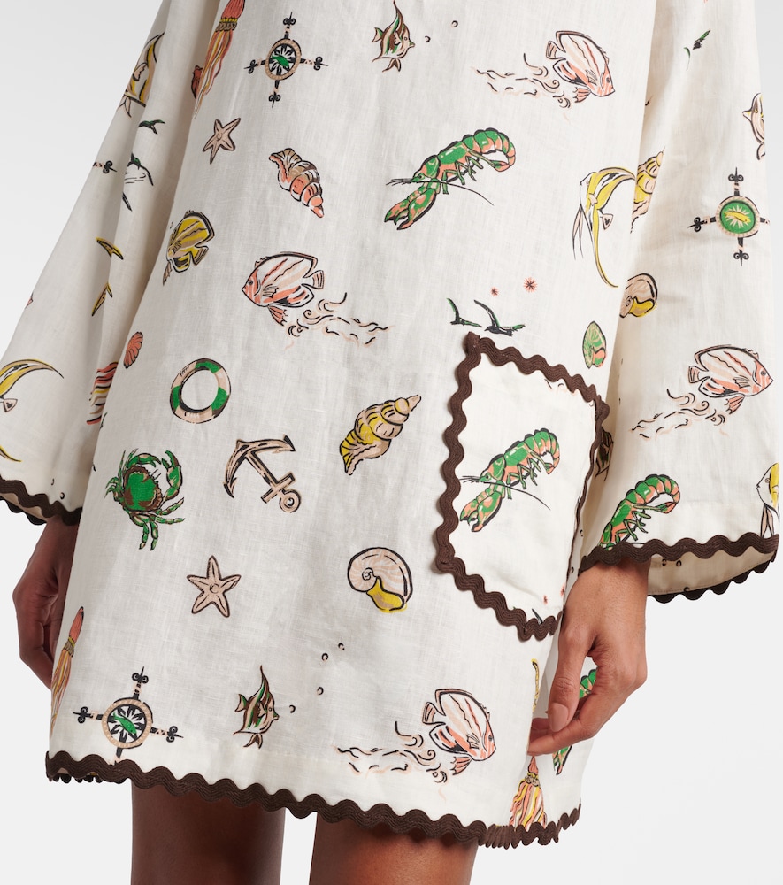  Alemais Alemais Printed Linen Minidress 