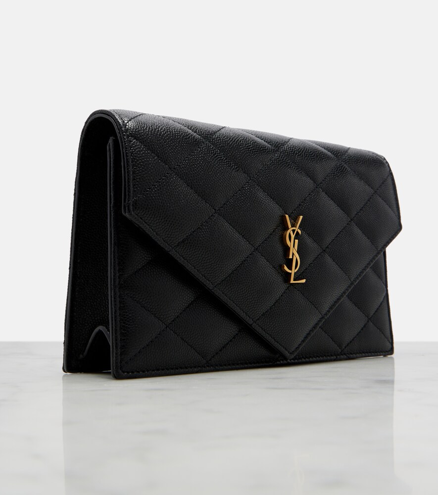  Saint Laurent Saint Laurent Paris Leather Wallet On Chain 