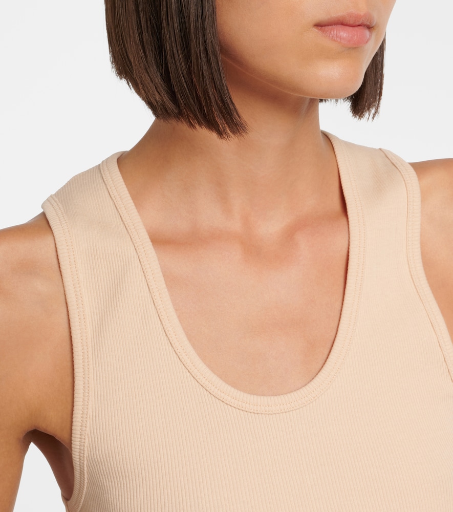 Ribbed-Knit Cotton Tank Top