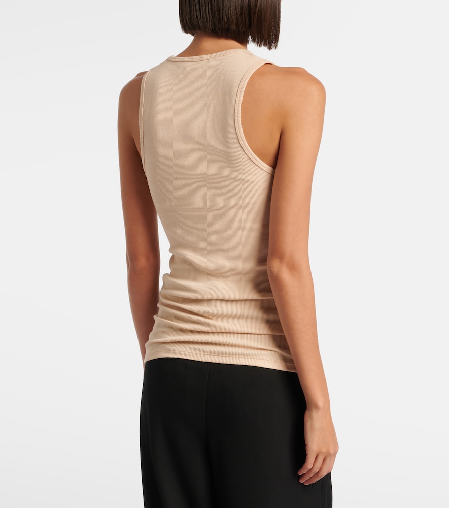 Ribbed-Knit Cotton Tank Top