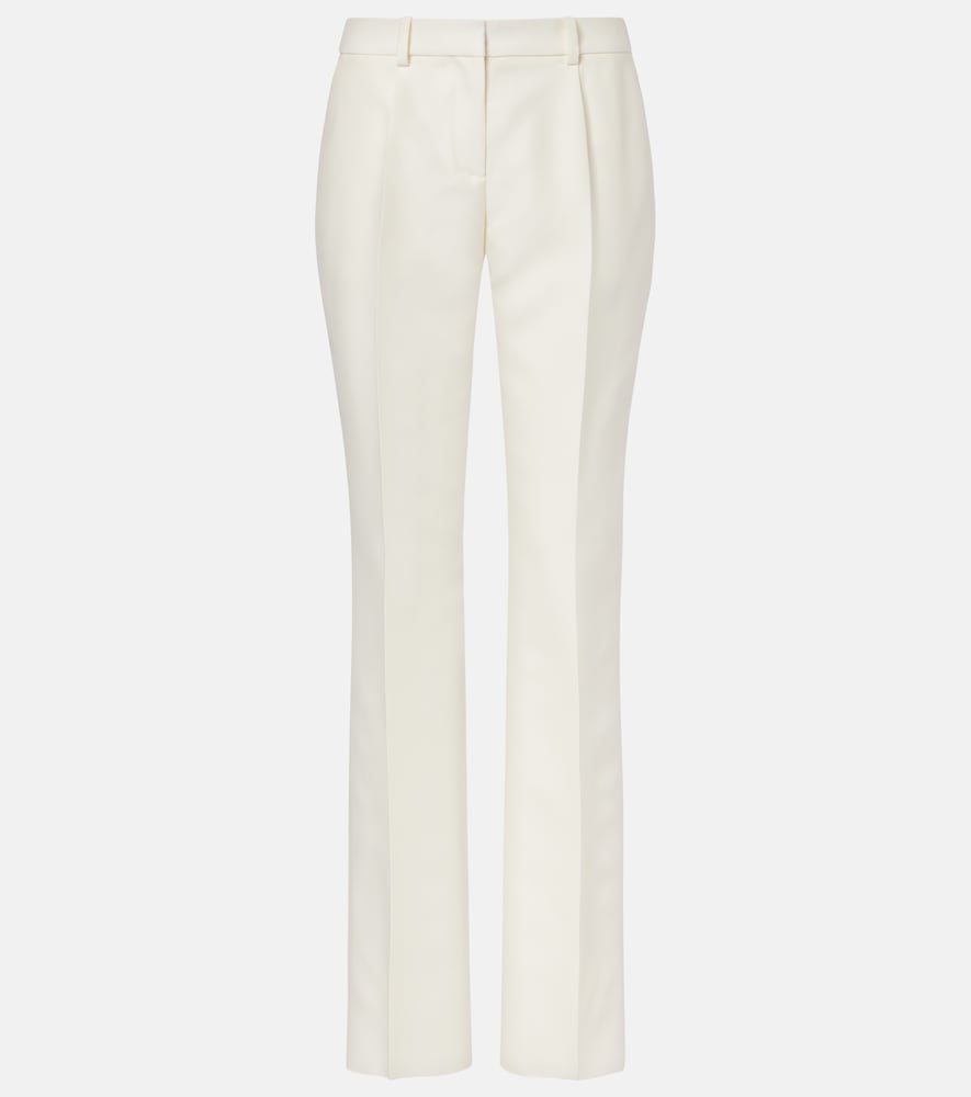 Balenciaga Wool and silk slim pants