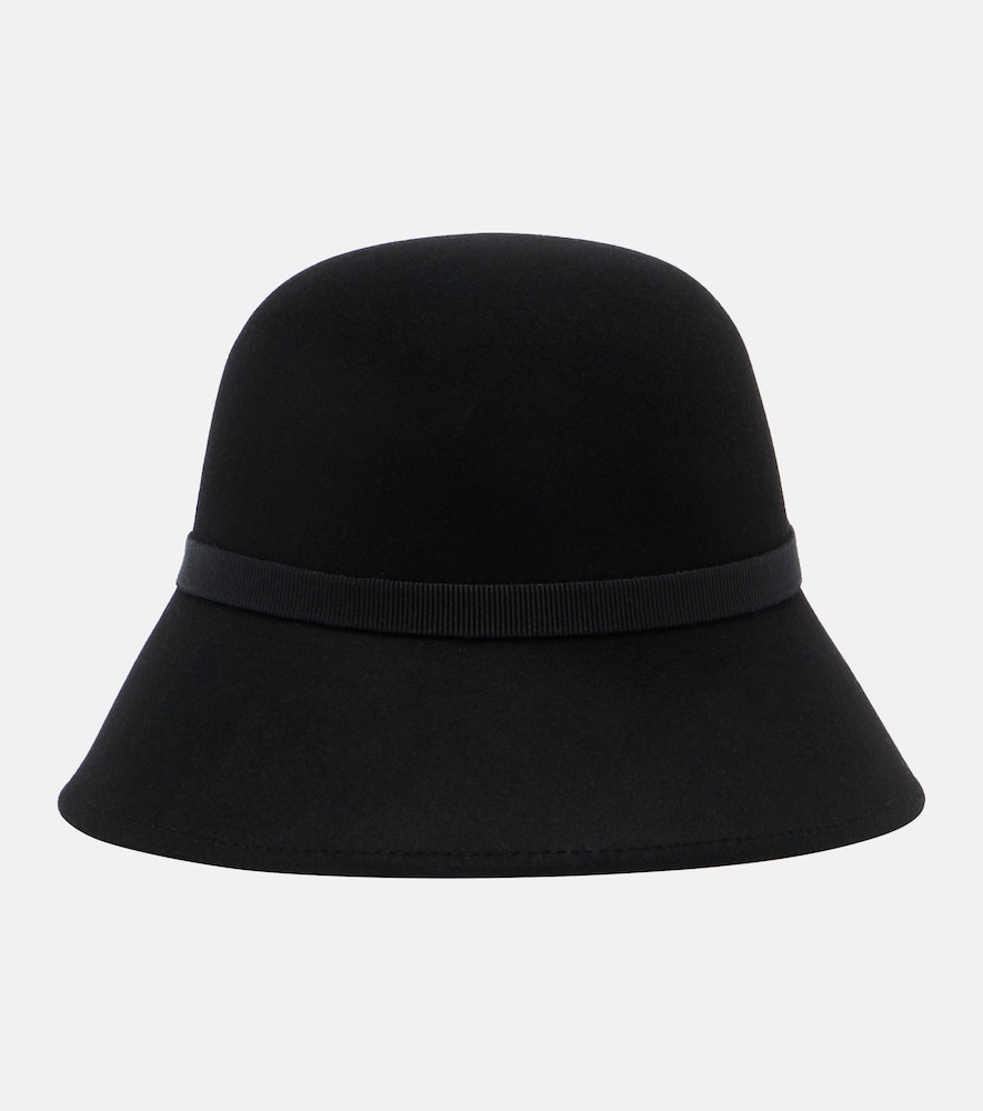 Valentino Garavani Wool Cloche Hat In Black