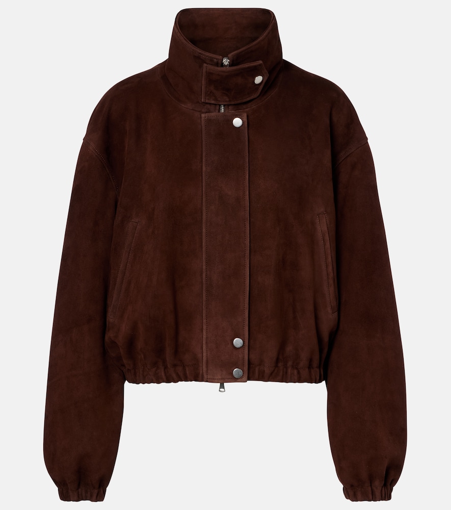 Nour Hammour Pia suede blouson jacket - Women's Clothing