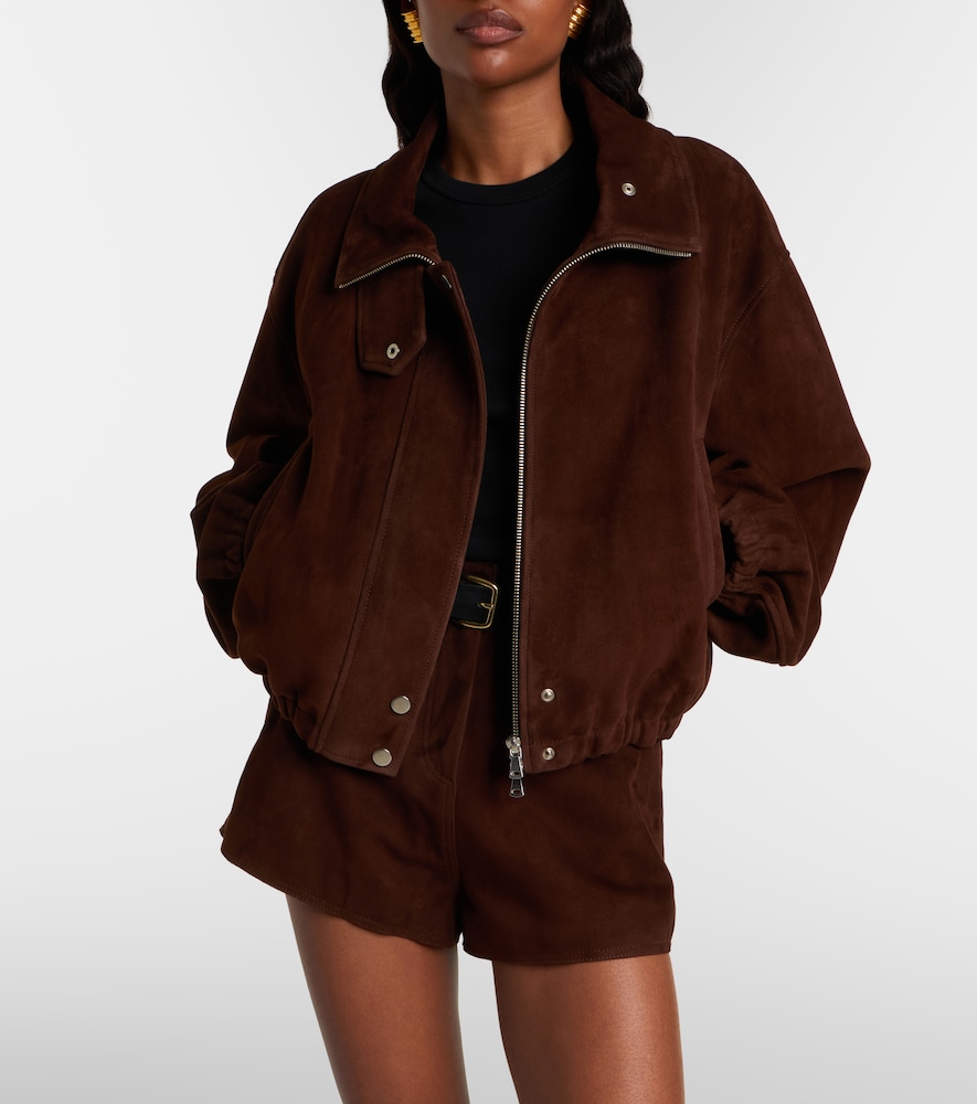Nour Hammour Pia suede blouson jacket