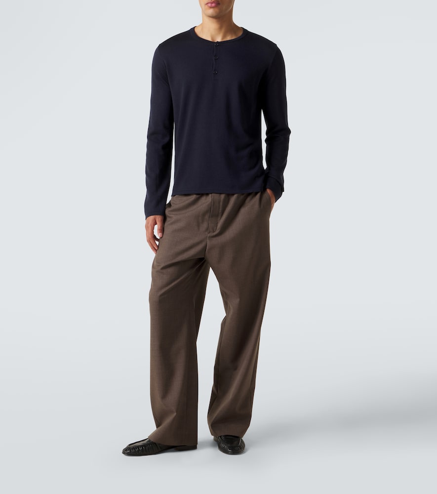  The Row The Row Henley-top Ayan Aus Kaschmir Und Seide 