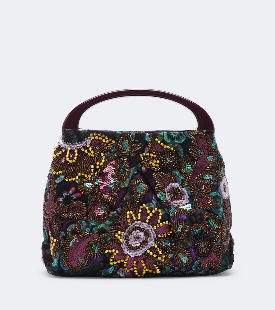 Henkeltasche Small mit Pailletten