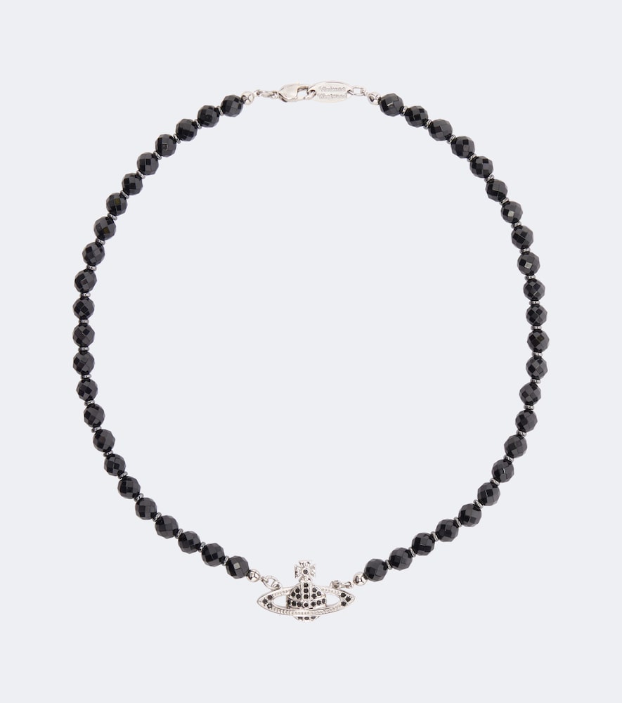 Choker Messaline con cristalli