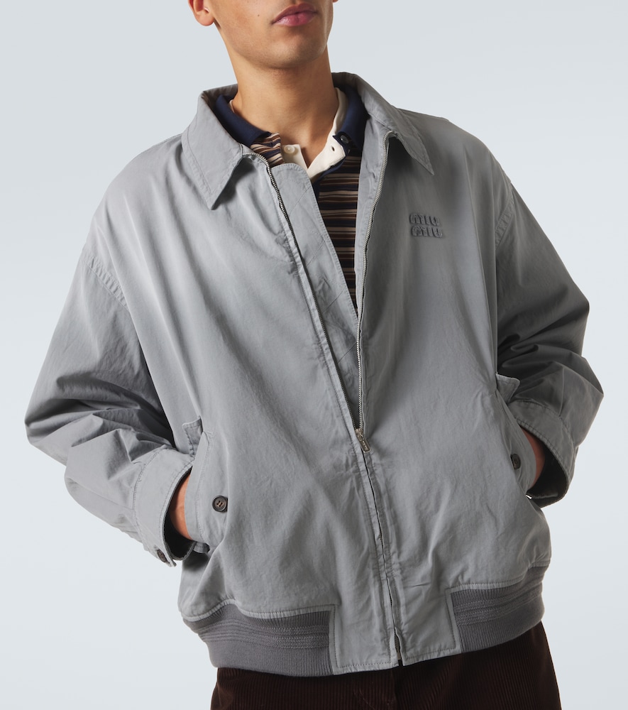  Miu Miu Miu Miu Blouson Aus Baumwoll-gabardine 