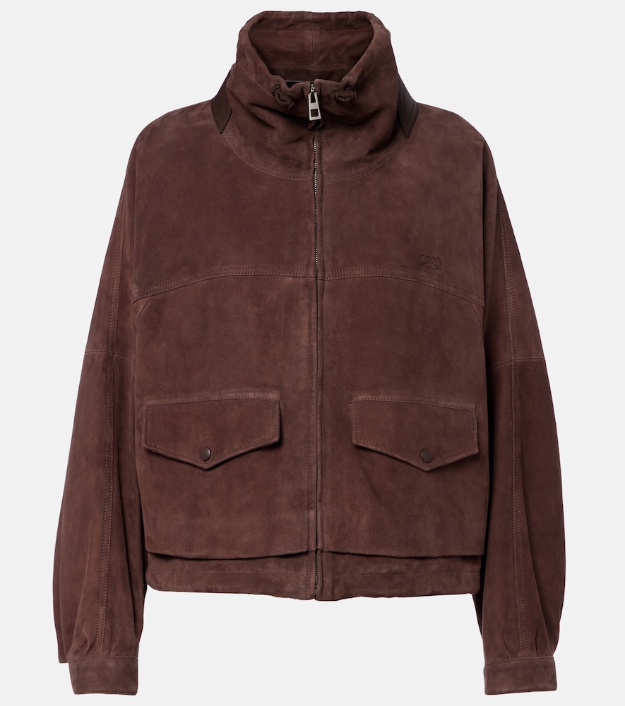 Giacca in suede con pelle