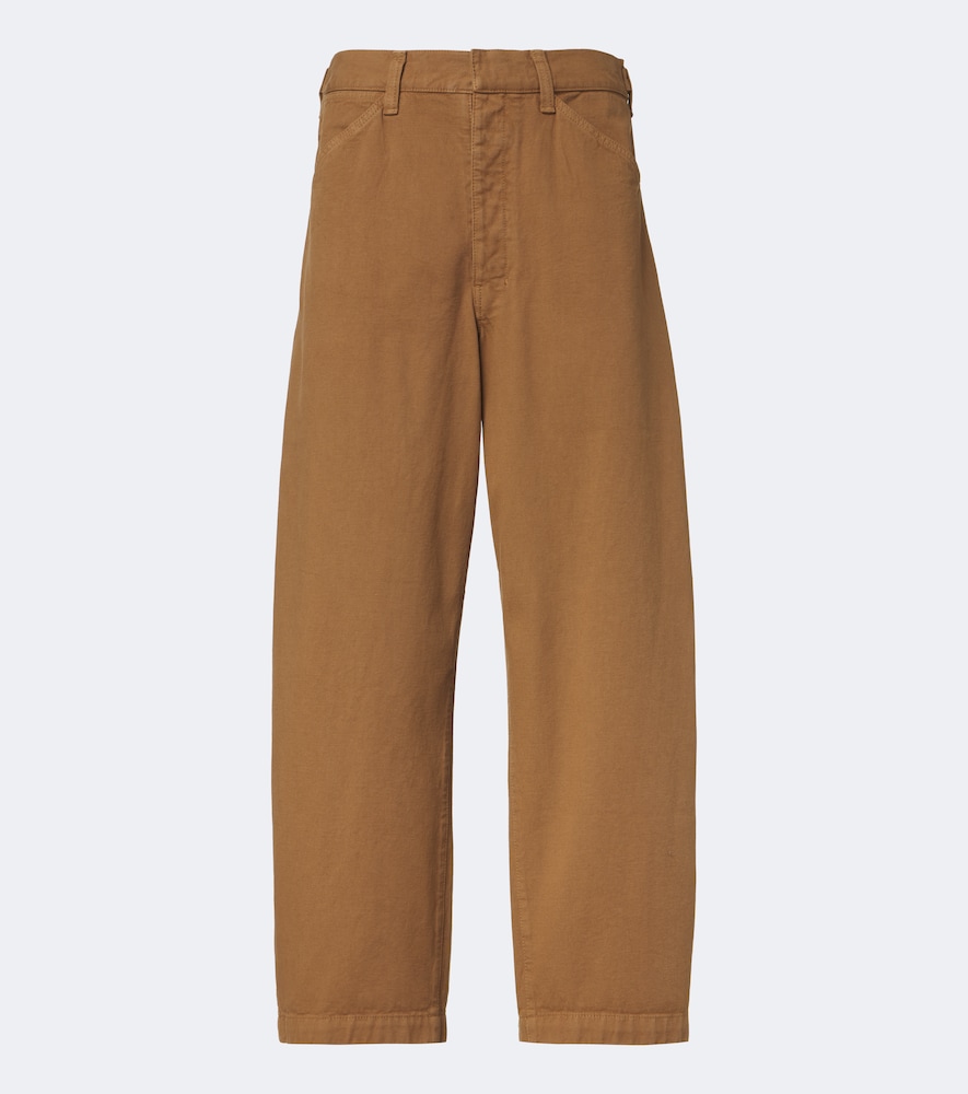Lemaire Pantalon barrel en serg de coton 550 €