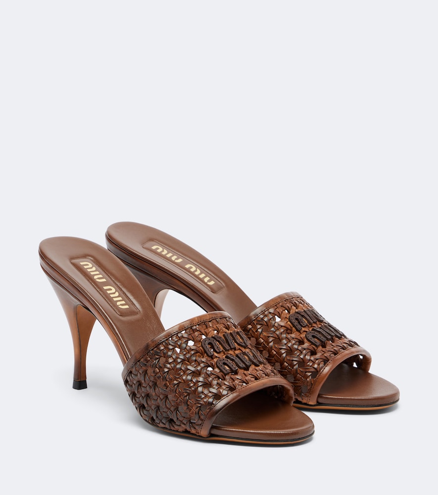 Mules in pelle