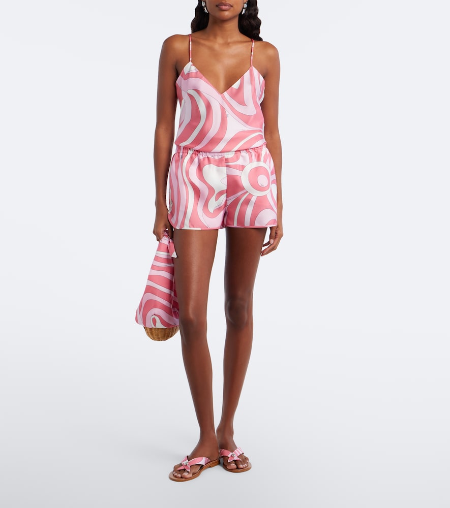 Pucci Marmo Silk Twill Top