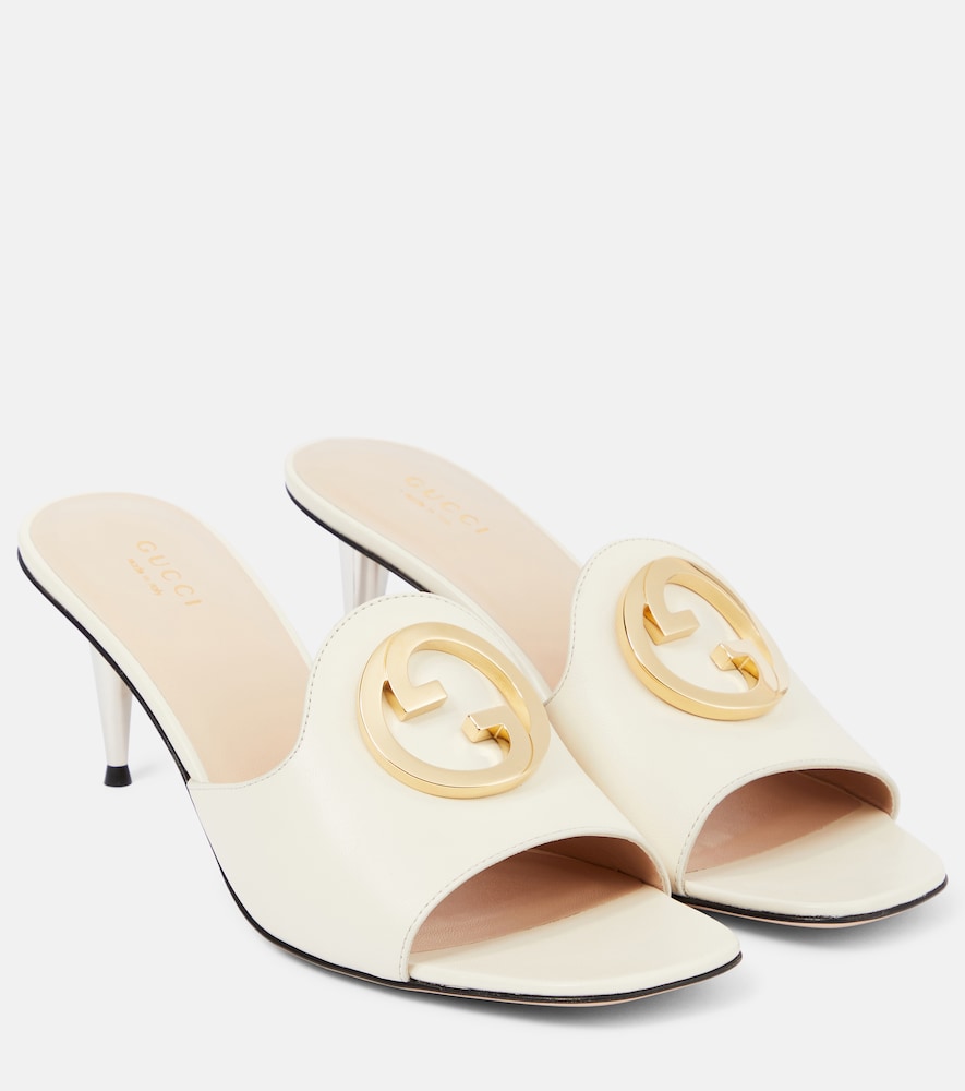 Gucci Gucci Blondie leather mules