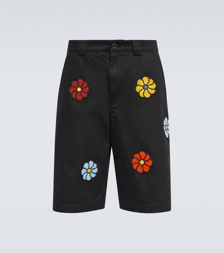 MONCLER GENIUS 1 MONCLER JW ANDERSON COTTON GABARDINE SHORTS