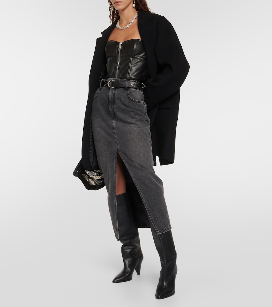  Isabel Marant Isabel Marant Etna Leather Bustier 