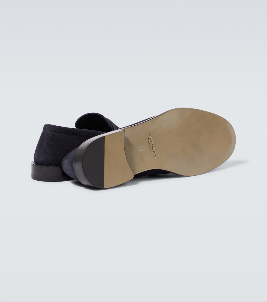  Manolo Blahnik Manolo Blahnik Loafers Perry Aus Veloursleder 