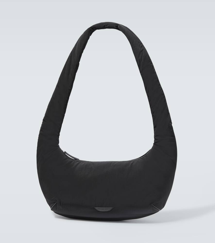 Bottega Veneta Crossroad Buddy leather-trimmed crossbody bag