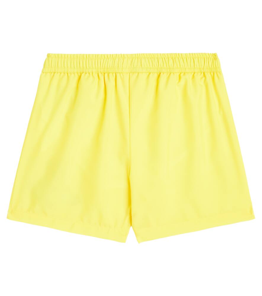 Moschino Teddy Bear Swim Trunks In Cyber Yellow