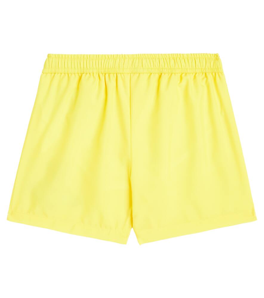 Shop Moschino Teddy Bear Swim Trunks In Cyber Yellow