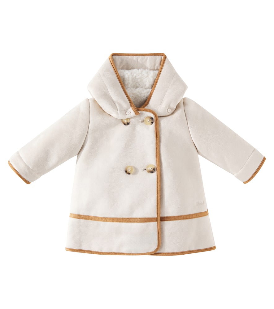 Chloé Kids Baby faux suede coat