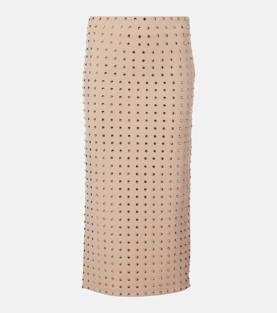 Nome crystal-embellished midi skirt