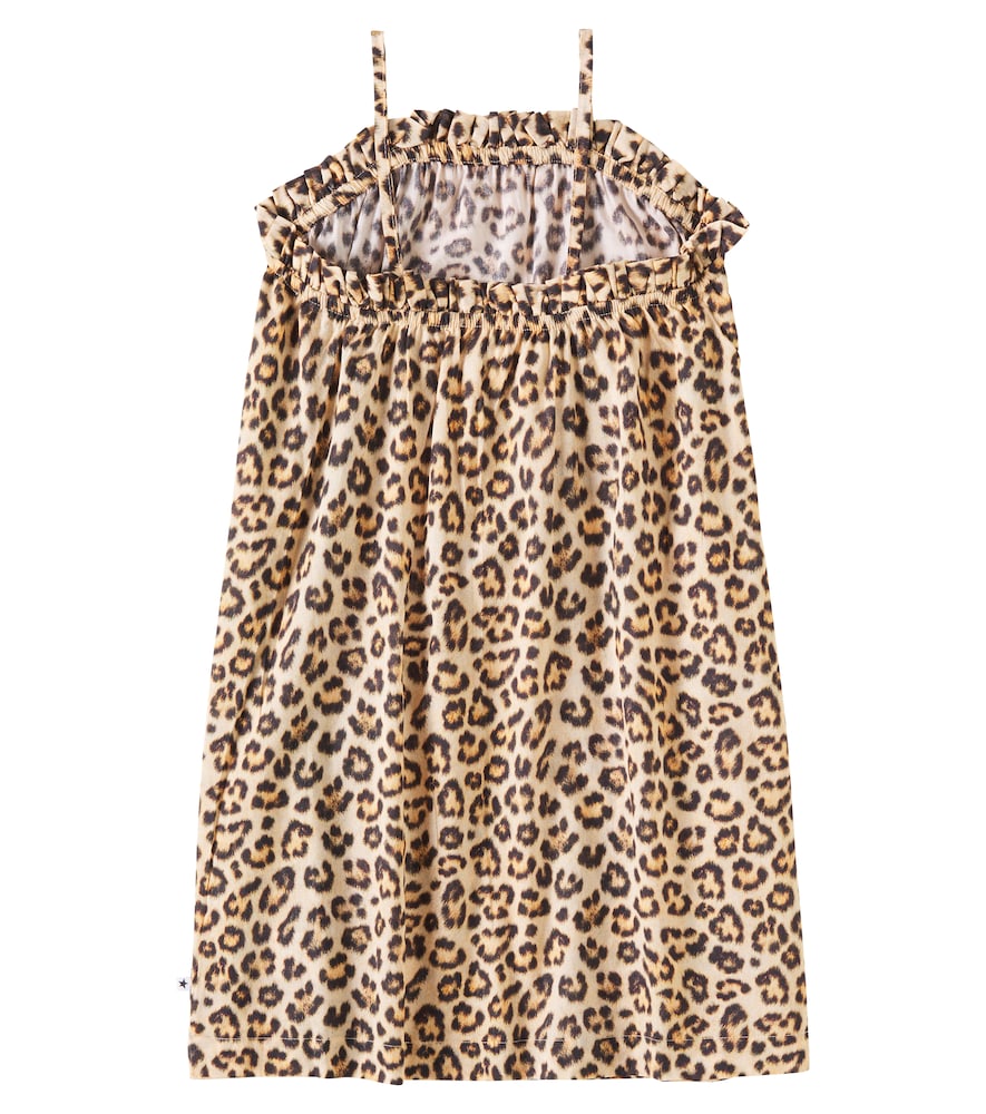  Molo Molo Connie Leopard-printed Cotton Maxi Dress 